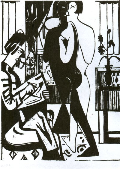 Painter and Model by Ernst Ludwig Kirchner